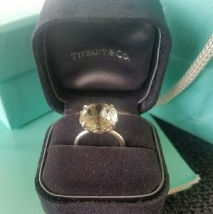 Sparklers Green Quartz Cocktail Ring 